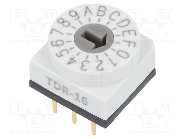 Encoding switch; HEX/BCD; Pos: 16; THT; Rcont max: 80mΩ; 7Ncm