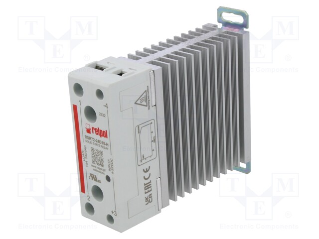 Relay: solid state; Ucntrl: 4÷32VDC; 10A; 24÷280VAC; DIN,on panel