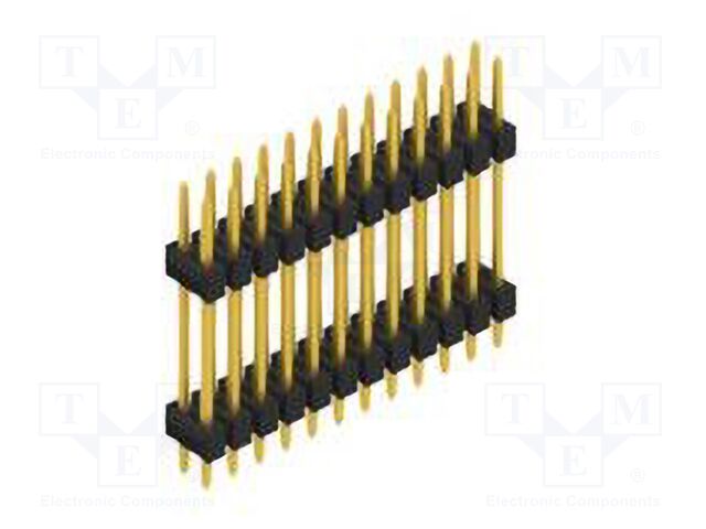 Connector: pin strips; pin header; male; PIN: 24; 2.54mm; THT; 2x12