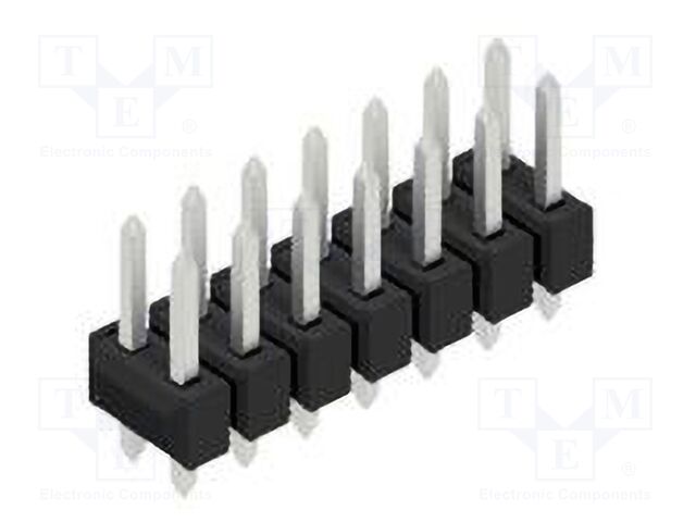 Connector: pin strips; pin header; male; PIN: 14; 2.54mm; THT; 2x7