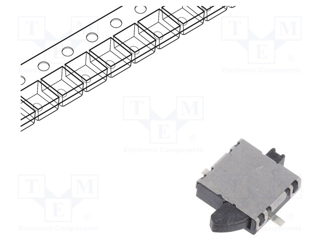 Switch: detecting; Pos: 2; SPST; 0.01A/5VDC; 50000cycles; 500mΩ