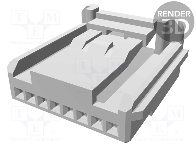 Connector: wire-board; plug; female; w/o contacts; PIN: 8