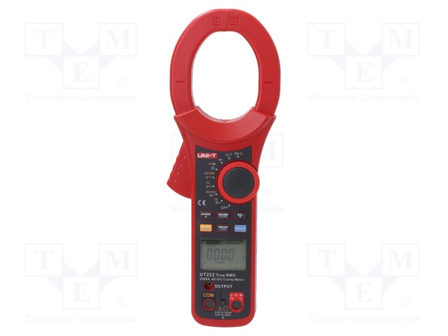 AC/DC digital clamp meter; Øcable: 63mm; I DC: 600/2500A; 10÷90%