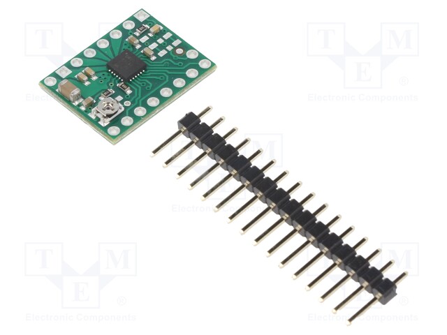 Stepper motor controller; DRV8434A; 1.2A; Uin mot: 4.5÷48V; green