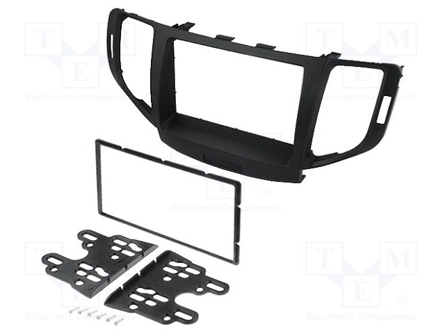 Radio mounting frame; Honda; 2 DIN; black