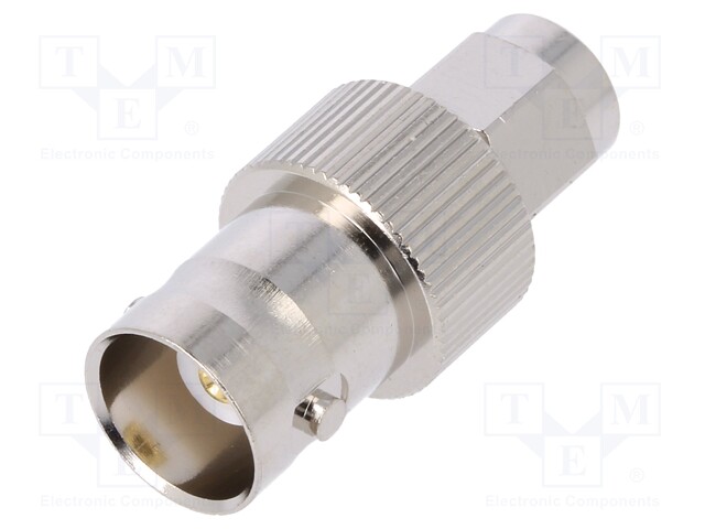 Adapter; SMA male,BNC female; Insulation: teflon; 50Ω; straight