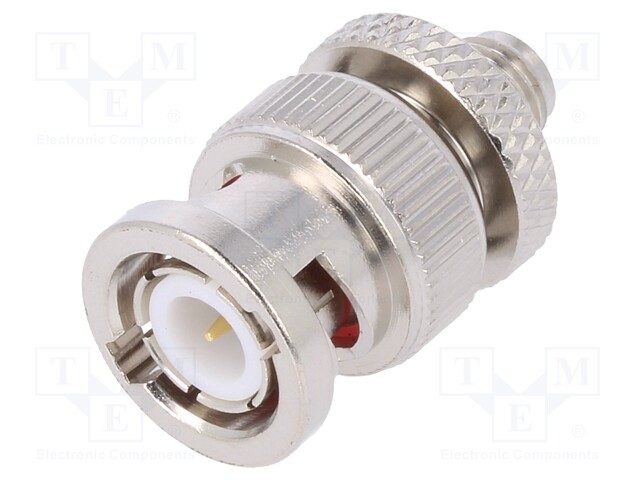 Adapter; SMA female,BNC male; Insulation: teflon; 50Ω; straight