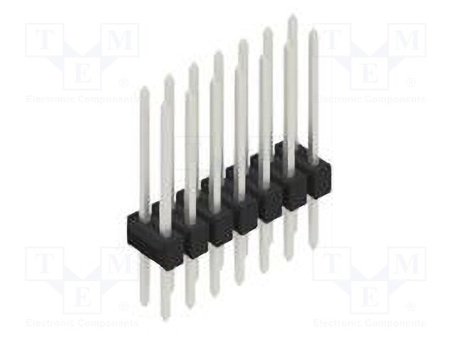 Connector: pin strips; pin header; male; PIN: 14; 2.54mm; THT; 2x7