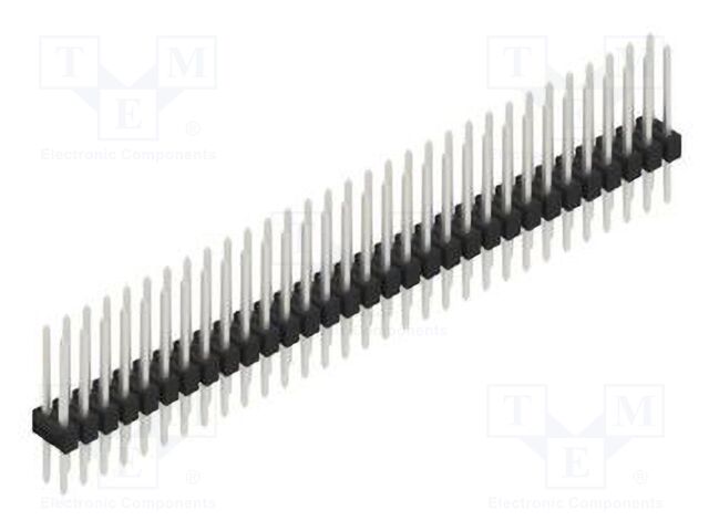 Connector: pin strips; pin header; male; PIN: 62; 2.54mm; THT; 2x31