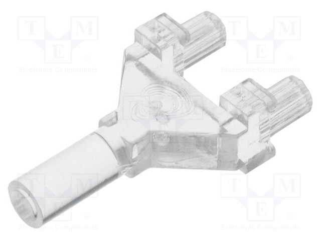 Fibre for LED; round; Ø: 3mm; Front: flat; with PCB mounting