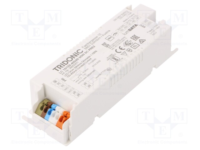 Power supply: switched-mode; LED; 10W; 15÷40VDC; 150÷400mA; IP20