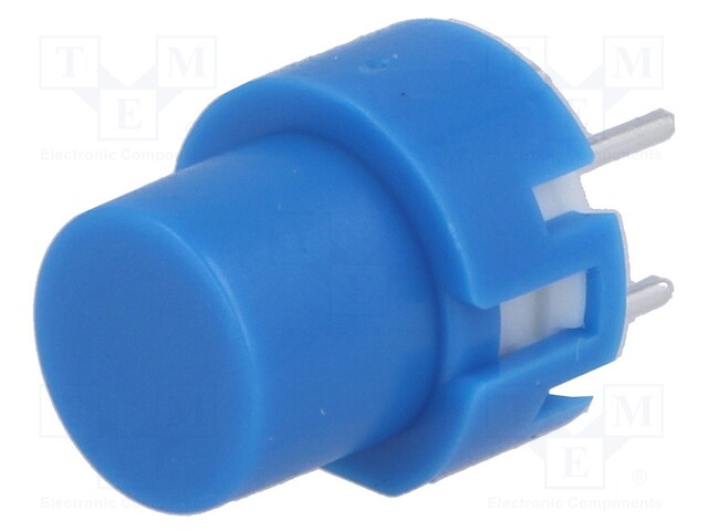 Switch: keypad; Pos: 2; SPST-NO; 0.01A/32VDC; blue; Mounting: THT