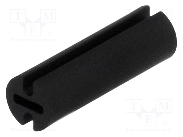 Spacer sleeve; LED; Øout: 4.5mm; ØLED: 3mm; L: 14mm; black; UL94V-2