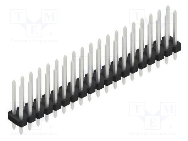 Connector: pin strips; pin header; male; PIN: 38; 2.54mm; THT; 2x19
