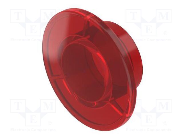 Actuator lens; 14; red; plastic; Ø40mm