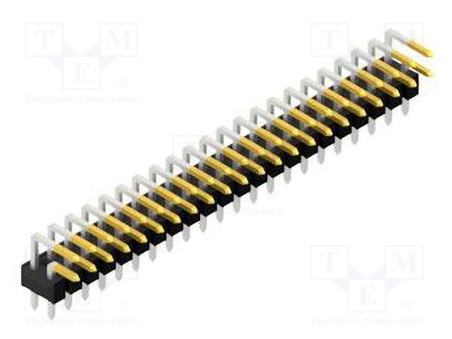 Connector: pin strips; pin header; male; PIN: 44; 2.54mm; THT; 2x22