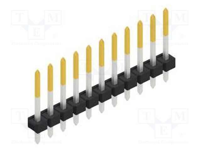 Connector: pin strips; pin header; male; PIN: 11; 2.54mm; THT; 1x11