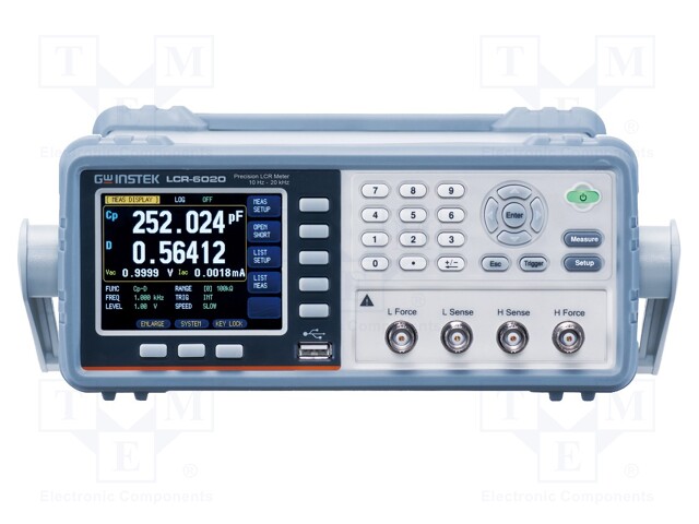 LCR meter; LCD 3,5"; 0,00001÷99,999MΩ; 0,00001p÷9999,99mF; 3kg