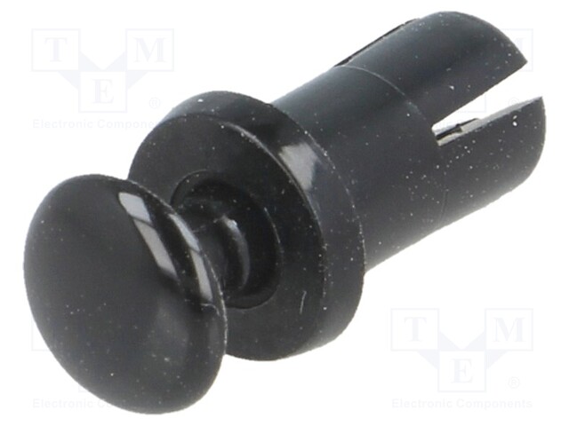 Rivet; Ømount.hole: 4.4mm; black; Mat: nylon 66