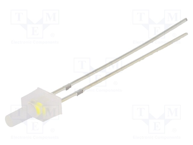 LED; 2mm; white cold; 90°; 3÷5V; 20mA; Variant: blinking; Front: flat