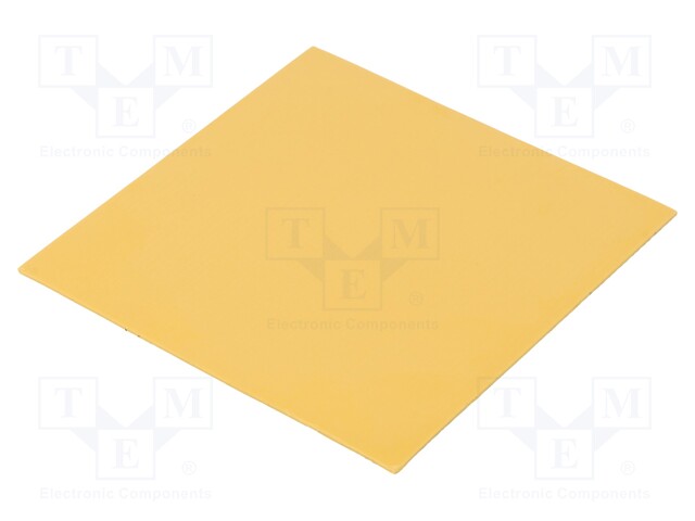 Heat transfer pad: silicone; L: 101.6mm; W: 101.6mm; Colour: golden