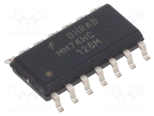 IC: digital; 3-state,buffer; Channels: 4; IN: 1; SMD; SO14; Series: HC