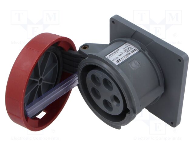 Connector: AC supply 3-phase; socket; female; straight; -25÷40°C
