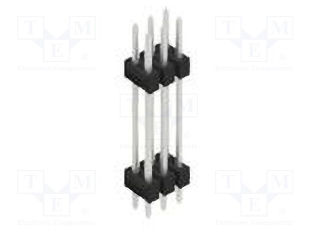 Connector: pin strips; pin header; male; PIN: 6; 2.54mm; THT; 2x3