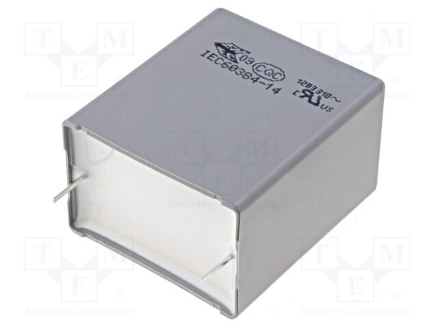 Capacitor: polypropylene; X2; 4.7uF; 27.5mm; ±10%; 32x22x37mm