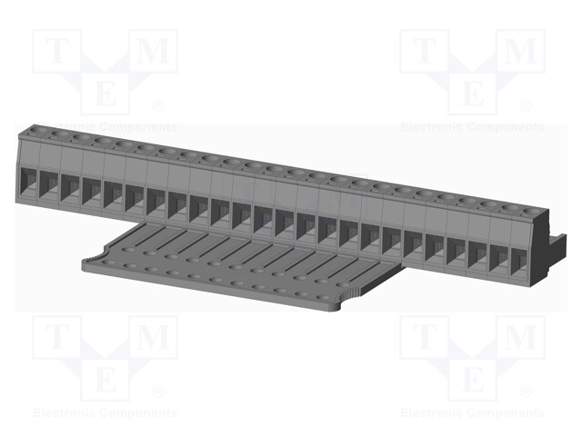 Connector: pluggable terminal block; plug; female; straight; grey