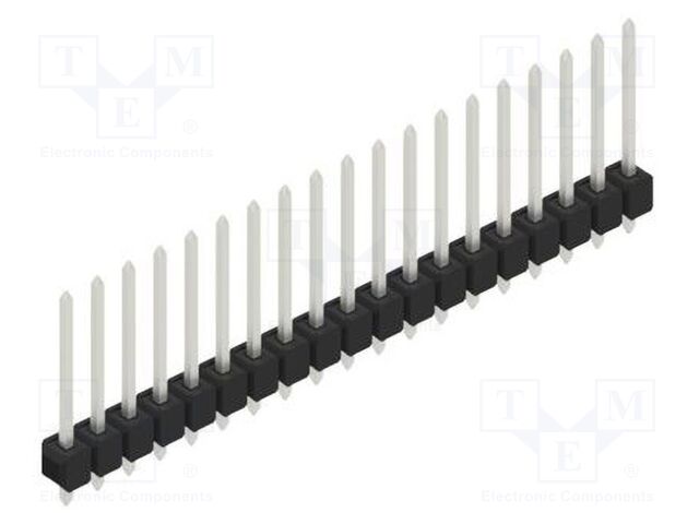Connector: pin strips; pin header; male; PIN: 19; 2.54mm; THT; 1x19