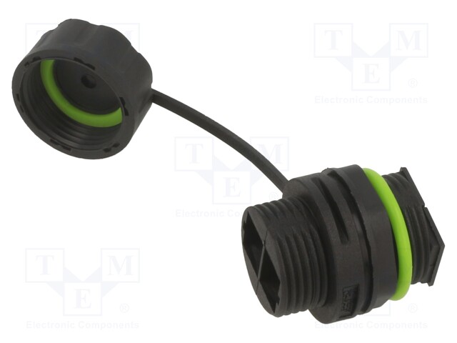 Connector: fiber optic; socket; SC; for panel mounting; ways: 2