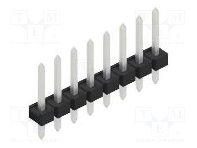 Connector: pin strips; pin header; male; PIN: 8; 2.54mm; THT; 1x8