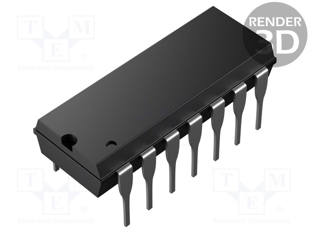 PIC microcontroller; Memory: 14kB; SRAM: 1024B; 2.3÷5.5VDC; THT