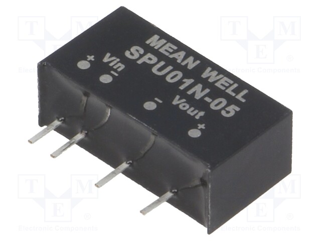 Converter: DC/DC; 1W; Uin: 21.6÷26.4V; 5VDC; Iout: 0÷200mA; SIP6