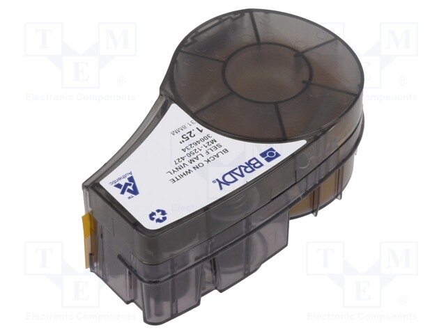 Tape; 31.75mm; 4.27m; white; Character colour: black