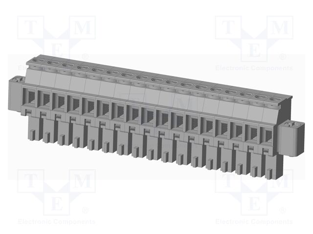 Connector: pluggable terminal block; plug; female; angled 90°