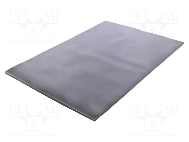 Heat transfer pad: gel; L: 300mm; W: 200mm; D: 5mm; 2.5W/mK; UL94V-0