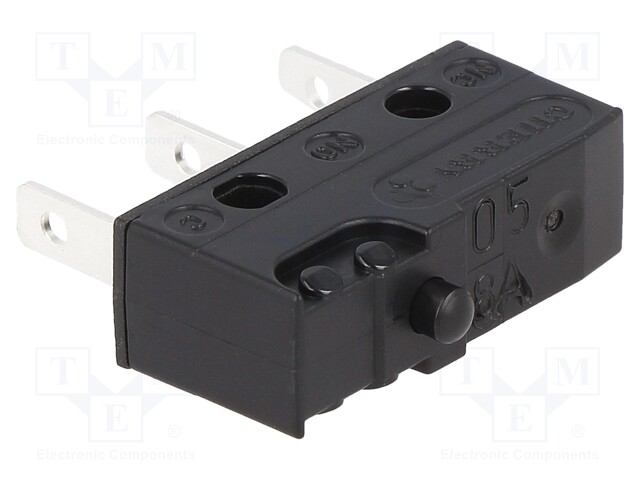 Microswitch SNAP ACTION; without lever; SPDT; 10A/250VAC; Pos: 2