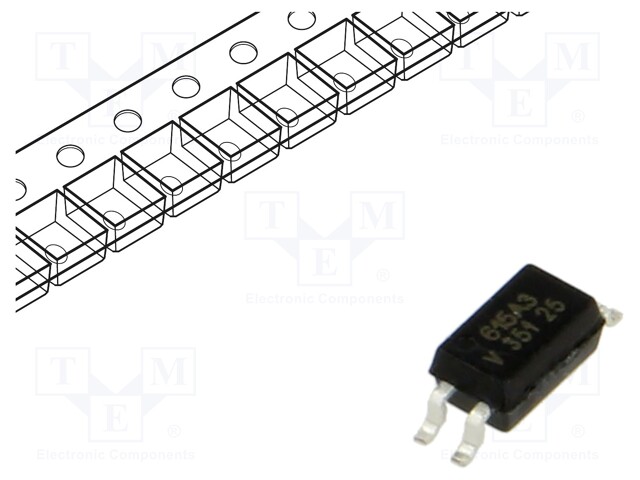 Optocoupler; SMD; Ch: 1; OUT: transistor; Uinsul: 3.75kV; Uce: 80V