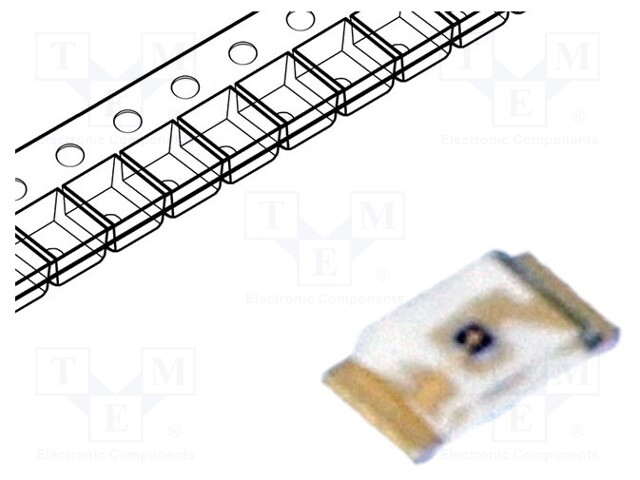 LED; SMD; 0603; green; 18÷112mcd; 1.6x0.8x0.3mm; 130°; 1.8÷2.4V