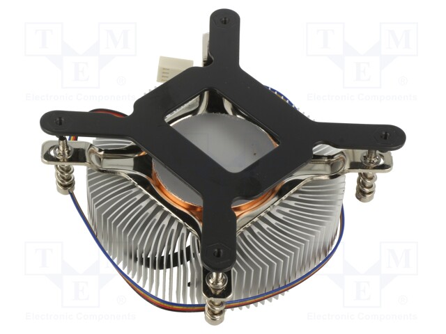 Heatsink: extruded; 12VDC; aluminium,copper; 39.8m3/h; H: 26.92mm