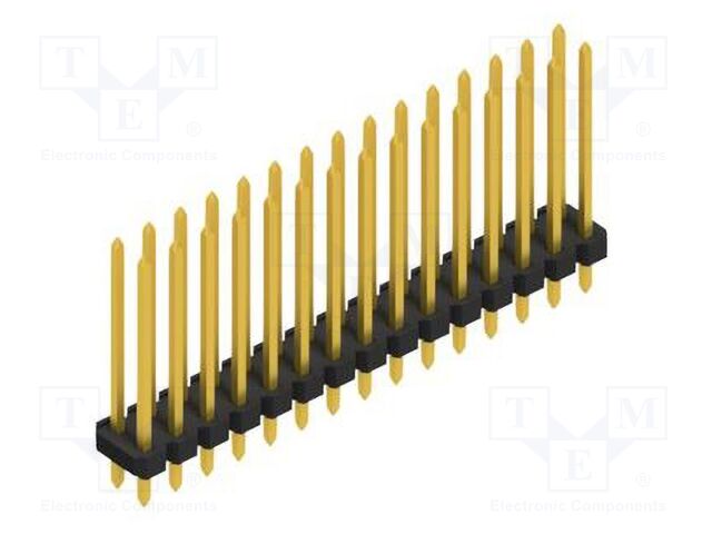 Connector: pin strips; pin header; male; PIN: 30; 2.54mm; THT; 2x15