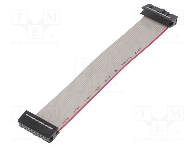 Ribbon cable with IDC connectors; 18x28AWG; Cable ph: 1.27mm