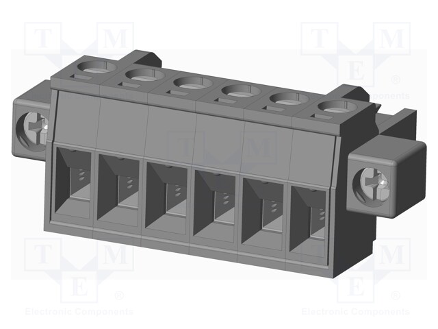 Connector: pluggable terminal block; plug; female; straight; grey