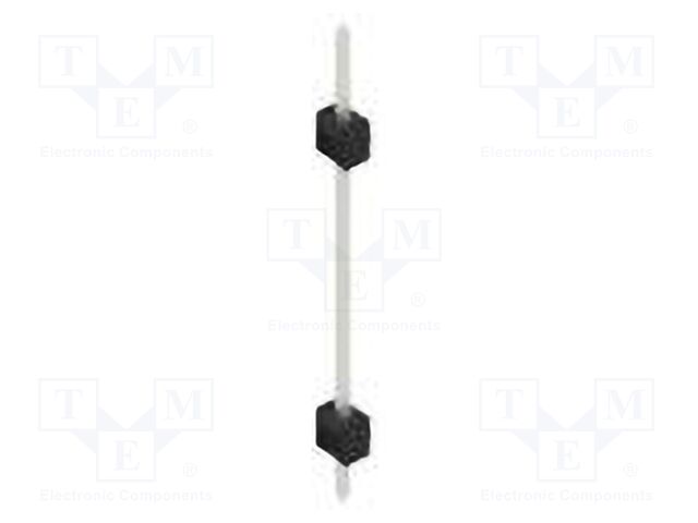 Connector: pin strips; pin header; male; PIN: 1; 2.54mm; THT; 1x1