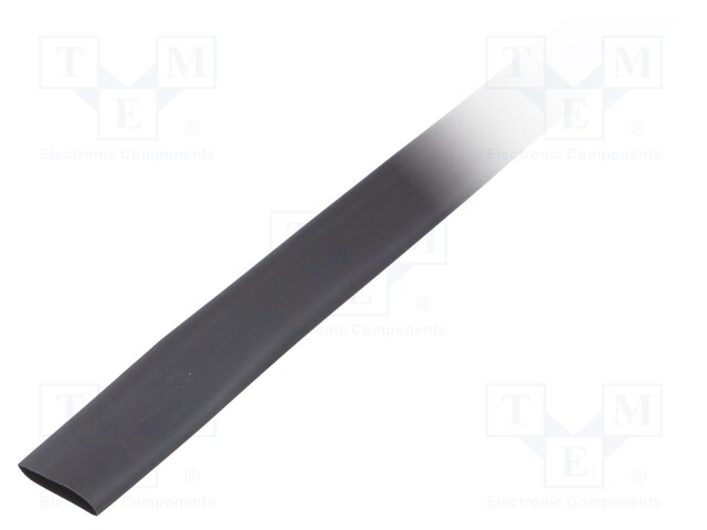 Heat shrink sleeve; glueless; 2: 1; 12.7mm; black; polyolefine