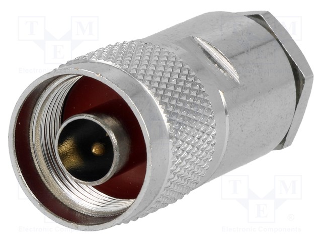 Plug; N; male; straight; RG213; 11mm; soldering,clamp; for cable