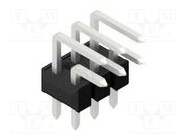 Connector: pin strips; pin header; male; PIN: 6; 2.54mm; THT; 2x3