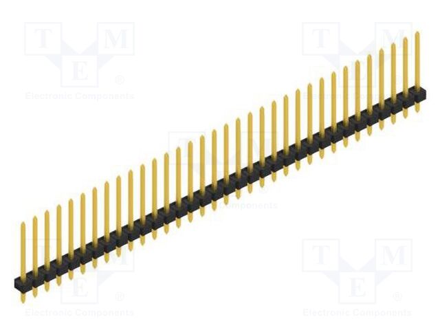 Connector: pin strips; pin header; male; PIN: 34; 2.54mm; THT; 1x34